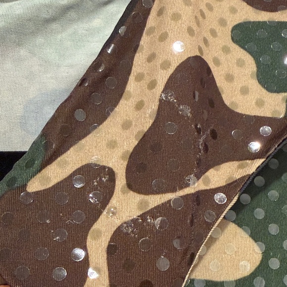 Camo Sequin Figure Skating Dress - Picture 4 of 6